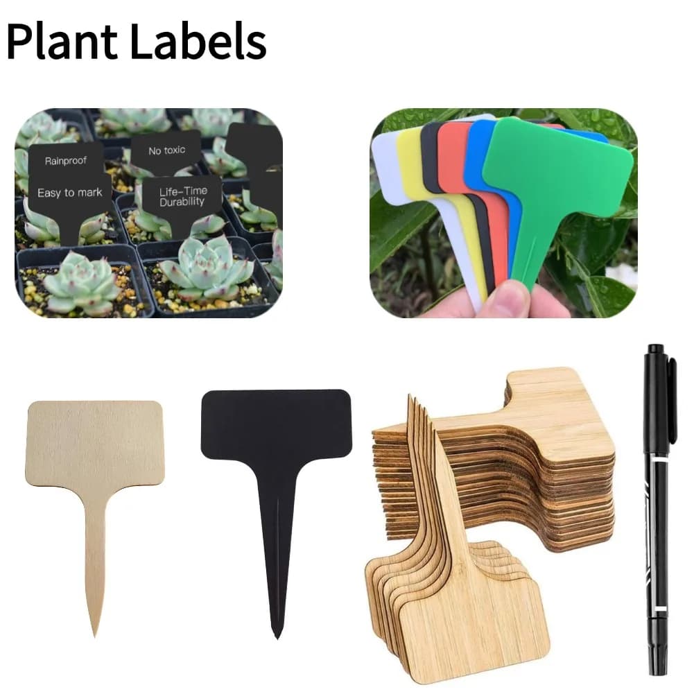 Plastic Garden Plant Labels, Nursery Markers, Classificação de Plantas, Classificação do Sinal, Vasos Acessórios, 10 Pcs, 25Pcs