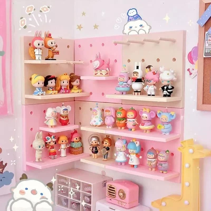 Suporte de Exibição de Painel Perfurado Sem Furos, Organizador de Parede, Prateleira de Armazenamento, Decoração de Parede para Sala de Estar, Cozinha e Quarto