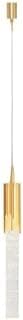 Pendente De Cristal Vidro Bolhas 3 Em 1 Bivolt Lavabo Quarto Gold