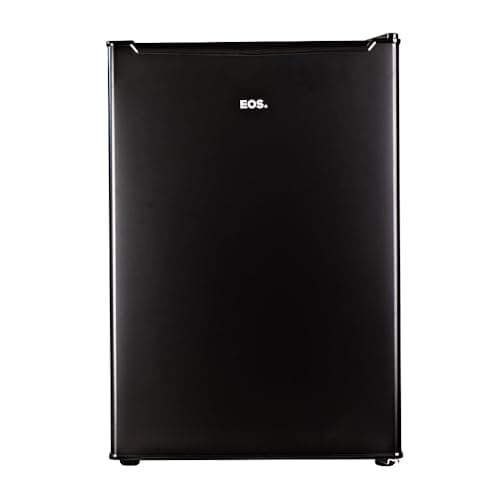 Frigobar EOS 71 Litros Ice Compact Preto EFB81P 110V, vista lateral, fundo branco