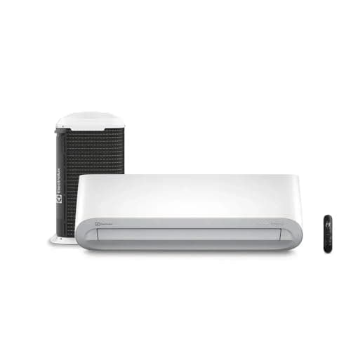 Ar Condicionado Split Hi Wall Electrolux Color Adapt 23000 BTU/h Frio 3124IFBA206 – 220 Volts, evaporador branco e condensador preto