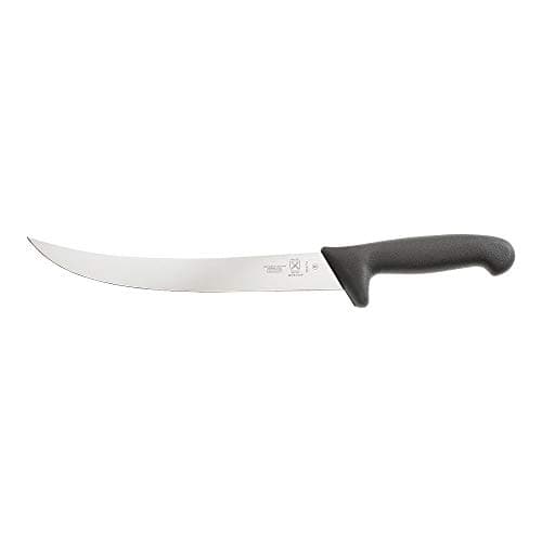 Faca de açougueiro Mercer Culinary BPX 25 cm com lâmina curva e cabo preto ergonômico
