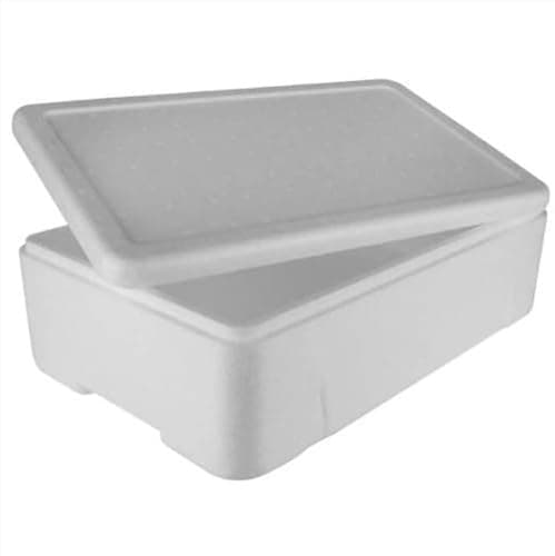 Caixa térmica branca de isopor 120 litros