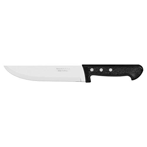 Faca de cozinha Tramontina 22921107 com lâmina branca e cabo preto, 7 polegadas