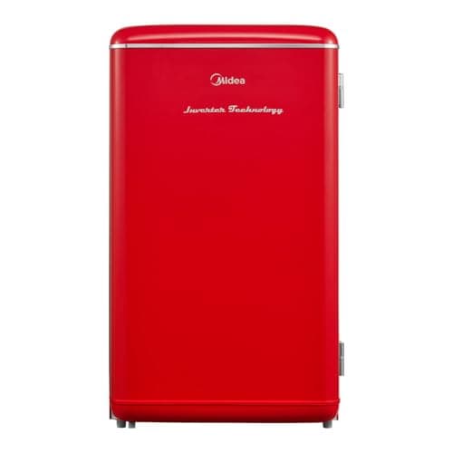 Frigobar retrô vermelho 93 litros Midea Inverter bivolt