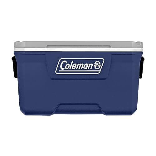 Caixa Térmica Coleman 70QT 66L Lakeside Azul e Cinza com Logo