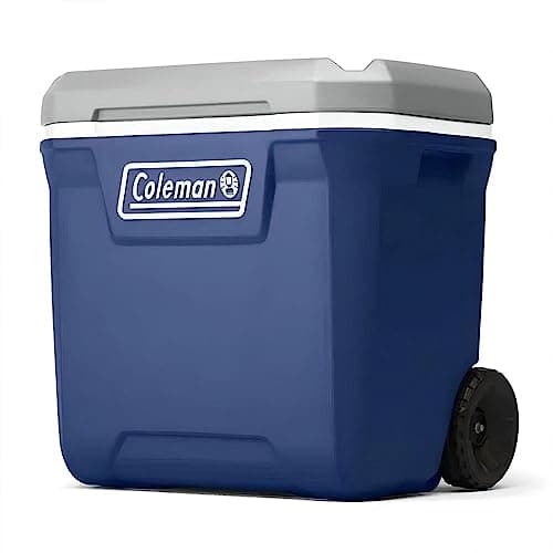 Caixa Térmica Coleman 316 Séries 65qt Azul com Rodas