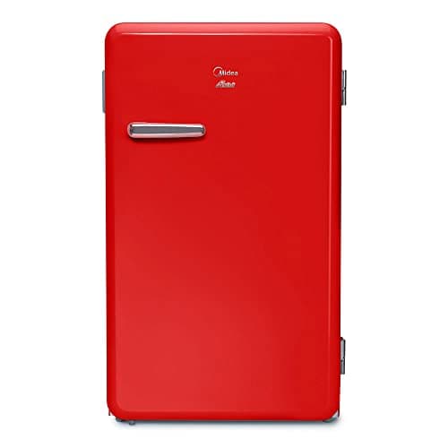 Frigobar Retrô Vermelho Rubi Midea MRV10V2 95L 220V - Vista Traseira