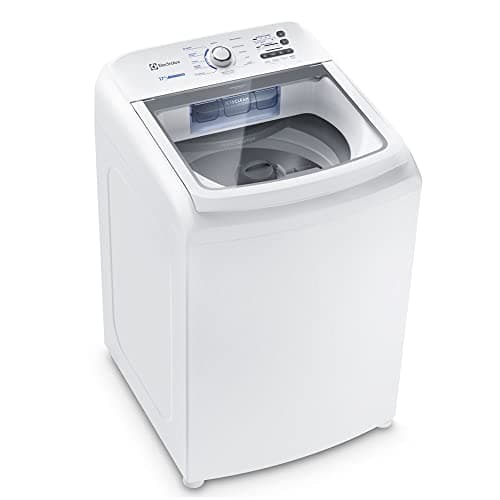 Máquina de lavar Electrolux 17kg branca LED17 com cesto de aço inoxidável e tecnologia Jet&Clean