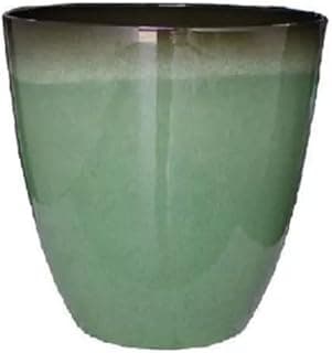 Vaso Para Plantas Grande Decorativo Sala Jardim Alto Brilho (Liso/Verde-Piscina), Vaso Liso Efeito Marmorizado Brilhante Polietileno Para Plantas,Jardim, Sala, Ambientes Internos e Externos.