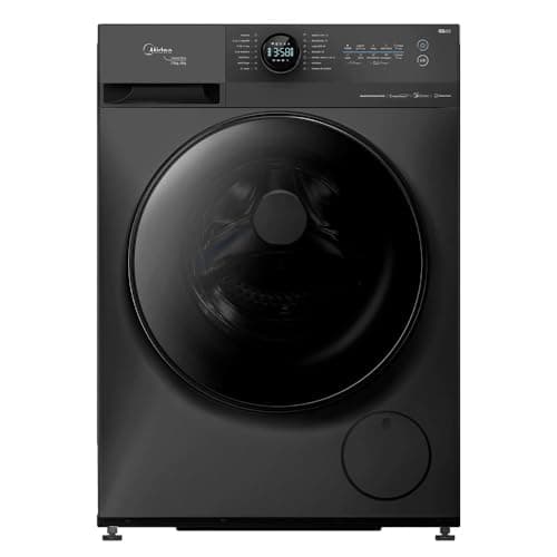 Máquina de lavar e secar roupa Midea HealthGuard Smart 13kg Titanium 220V, vista frontal
