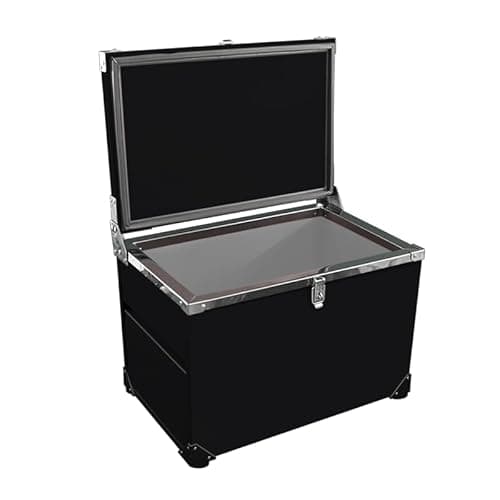 Caixa Térmica Catfer 70 Litros Preta com Tampa de Vidro