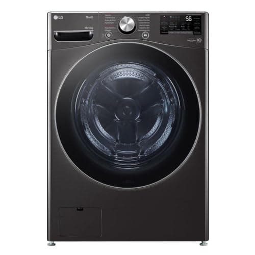 Lava e Seca LG Smart 18kg Black Inox com Inteligência Artificial AIDD