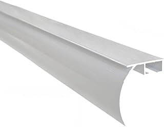 Bandô Cortina Parede Deslizante Rodízio trilho suiço simples para cortinas teto/cortineiro varias medidas(2,0M - EM 2 PARTES)