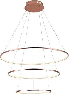 Pendente Birdie Bella Iluminação Birdie No Voltagev Rose Gold/Branco 80 Cm X 42 Cm