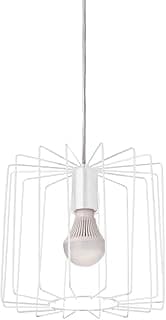 Pendente Retangular, Pantoja & Carmona, 6155, 60 W, Branco Bivolt