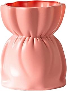 Vaso de flores minimalista rosa claro para decoração