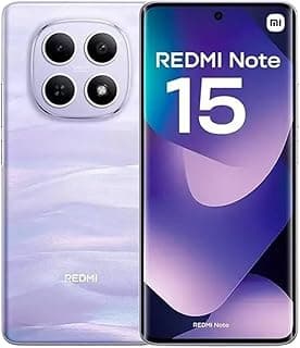 Xiaomi Redmi Note 15 Roxo Purple - Smartphone com câmera quadrupla e logotipo REDMI