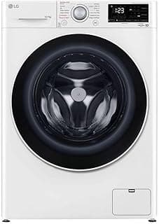 Máquina de lavar e secar roupas LG VC5 CV3012WC5 12Kg branca com tambor preto