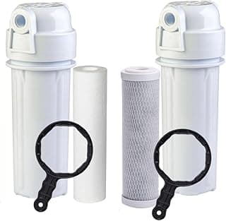 Kit de filtros para caixa d'água com dois filtros principais e um filtro extra