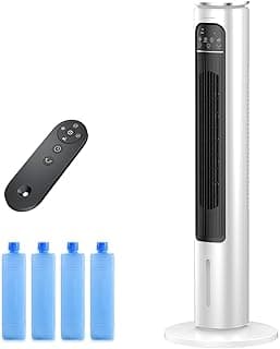 Unidades de ar condicionado portátil sem janelas com controle remoto, umidificador evaporativo, ventilador de resfriamento de torre de ar, pequeno refrigerador oscilante de pântano interno e externo