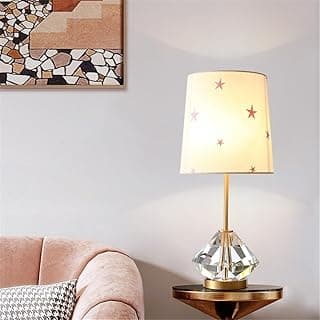OUFULA Luminária de mesa de cristal contemporânea, luminária de luxo em latão, sala de estar, estudo, vila, hotel, quarto, cabeceira, luz de mesa LED (Style 4)