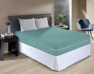 Capa Protetor para Colchão Casal em Malha com Zíper, Cama Box, Hipoalergênica e Antimicrobiana