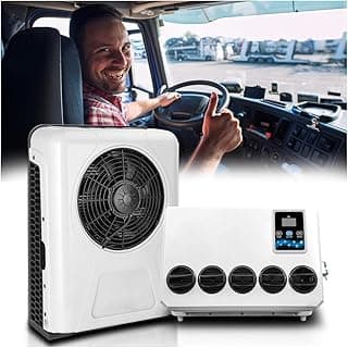 Ar condicionado de 12 volts 10.000 BTU, mini ar condicionado split 12 V, semi-caminhão, APU 12 volts CC, resfriamento rápido para Big Rig Sleeper, semi caminhões, caminhões, trailers, vans, ônibus