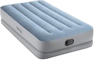 INTEX Colchão Inflável Elevado Mid-Rise Dura-Beam Solteiro com Bomba Embutida USB Modelo 64157 Preto