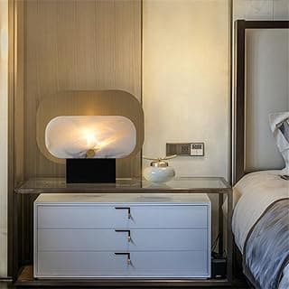 OUFULA Design Criativo Contemporâneo Iluminação Lâmpada de mesa Home LED Luminária de mesa (B 1PCS)