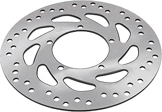 VINGVO Disco de Freio Dianteiro para Motocicleta, Discos de Freio de Aço 8Cr13 de Alta Resistência de 240 Mm, Disco de Ventilado Com Furos, Ideal para Motocicletas de 150, 240 Mm