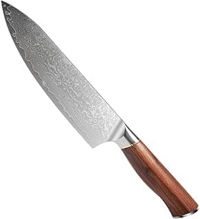 faca-de-chef-damasco-20cm-lamina-prateada-alca-madeira-ergonomica