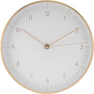 LUUK LIFESTYLE Relógio de parede de quartzo com movimento silencioso e sem tique-taque, design nórdico e escandinavo, ideia de presente de inauguração, decoração de interiores, cozinha, sala de estar,