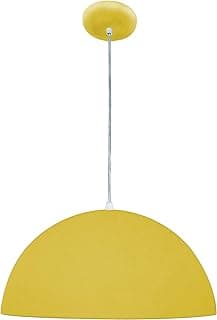 Pendente 1 Luz, LLUM Bronzearte, 36197, 105W, Amarelo, 50 cm
