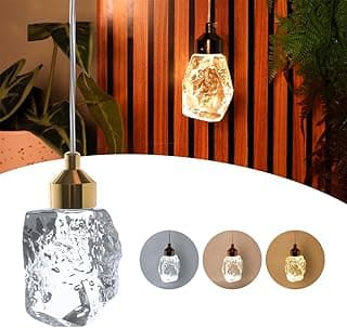Pendente Pedra De Cristal Lavabo Cabeceira Dourado Led 8113