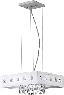 Pendente Vienna LED 127V 6500K, LLUM Bronzearte, 35950, 40W, Branco, 40X40cm Bivolt