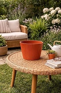 Vaso Planta Decorativo Moderno Cachepô para plantas, Flores, Suculentas (Marrom)