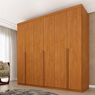 Guarda Roupa Casal 100% MDF 6 Portas 4 Gavetas 218cm Milano Espresso Móveis Cinamomo