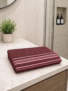 Toalha de Banho Básica Criativa LMPeter – Algodão Suave com Toque Confortável e Absorção Essencial (Cherry)