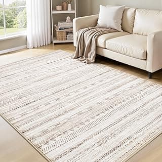 Tapetes de área 4x6 para sala de estar lavável à máquina tapete envelhecido tapete interno neutro marroquino boho tapete ultra macio para quarto sala de jantar sala de jogos escritório